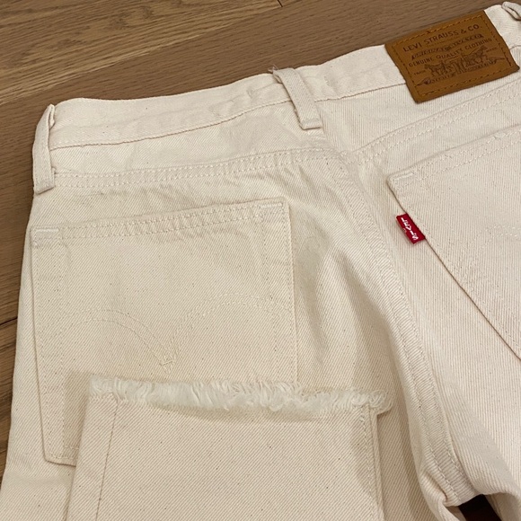 LEVI'S Off-White Denim Wedgie Jeans, 24 - Picture 12 of 13